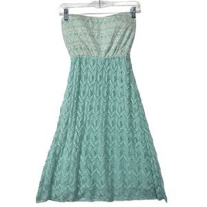 New with tags Y2k Vanity mint small Strapless Dress
